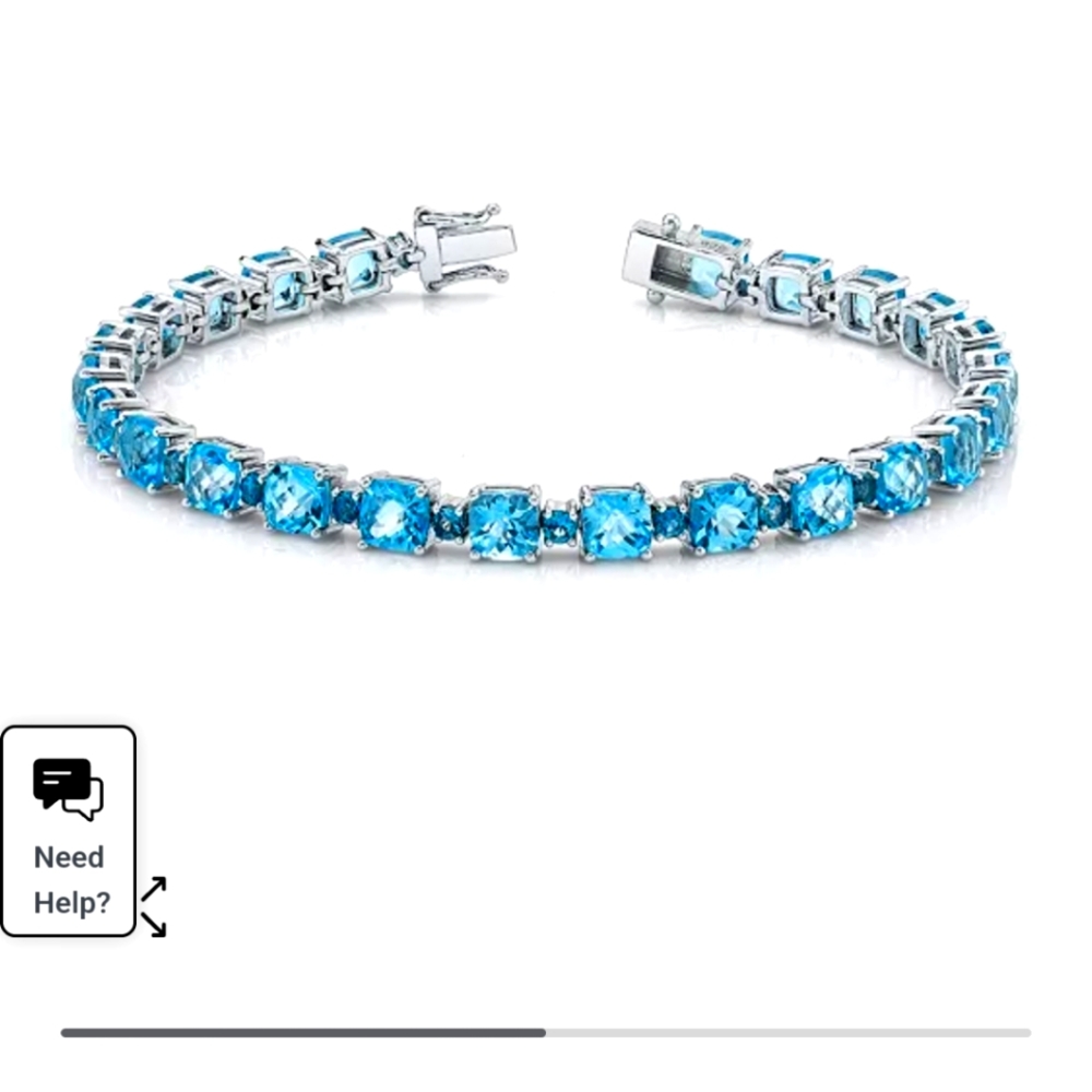 Blue topaz bracelet